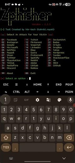 Facebook hacking | Termux Zphisher #trendingshorts #hackprotech