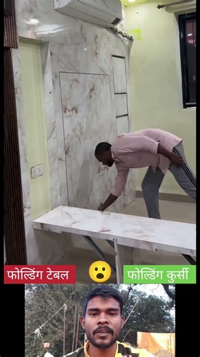 Bahut hi gjb folding kursi aur table #trending #furniture #carpenter