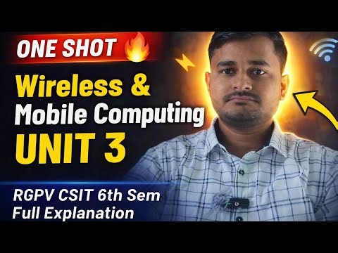Wireless & Mobile Computing Unit 3 One Shot 🔥 | RGPV CSIT 6th Sem | Complete Notes