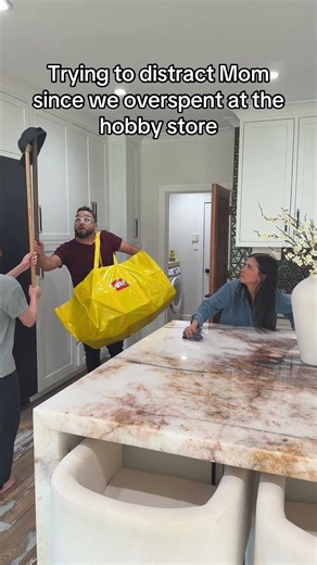 Trying to distract Mom since we overspent at the hobby store Lego. #distraction #lego #familyhumor