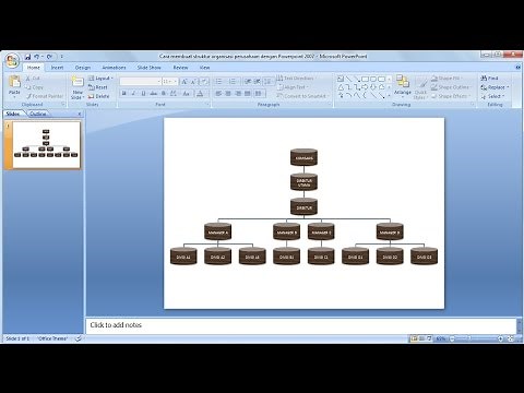 Tutorial PowerPoint 2007 | Cara Membuat Struktur Organisasi Dengan Mudah dan Cepat