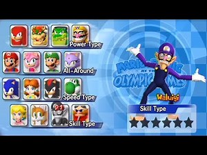 Mario & Sonic at the Olympic Games - All Characters