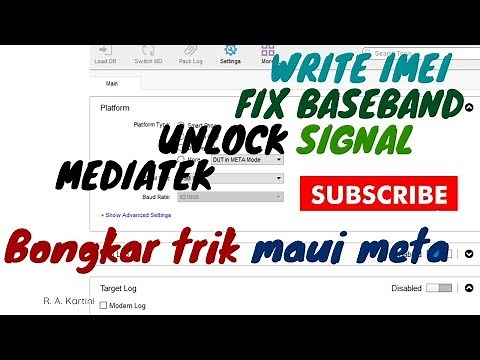 cara Menggunakan MAUI META mediatek lengkap [REPAIR IMEI BASEBAND DAN UNLOCK SIGNAL MEDIATEK]