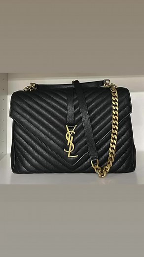 1.4K views | Our pretty YsL “College Bags” Available for you. DM to mine or for details. Sizes: black is large(12.5inches) Greyish/brown is medium (9:4inches) | B'mai New York Originals | Facebook