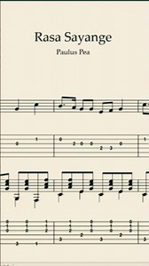 Rasa Sayange Guitar Duet | Traditional Indonesian Folk Song | Notation + TAB