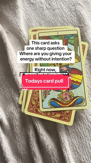 This card asks one sharp question: Where are you giving your energy without intention? Right now, manifestation isn’t about doing more. It’s about reclaiming focus. You already have the tools. The words. The skills. The vision. #witchtok #tarot #dailycard #tarotreadings