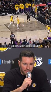 JJ Redick on Austin Reaves lob off the glass to LeBron James: "I didn't realize throwing the ball off the backboard to a teammate is not considered an assist anymore" | HoopsHype