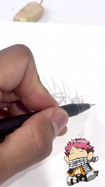 Hướng Dẫn Vẽ Natsu Fairy Tail Đơn Giản