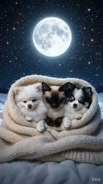 Cute Dog & Cat Orgel Sleep Music 🌙 Deep Sleep Lullaby #shorts
