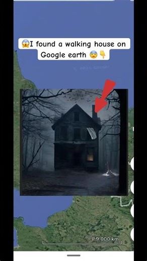 I found a walking house 🏠 on google earth 🌍 #mapping #googleearth #ytshorts #hrbro76 #googlemaps