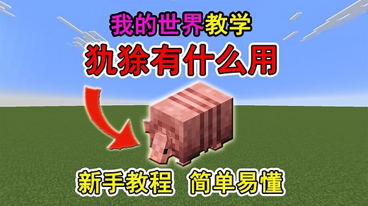 我的世界犰狳有什么用？一个视频教会你！冷知识