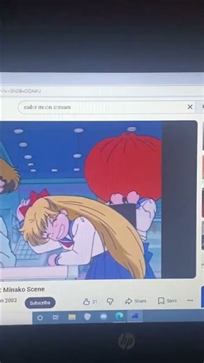 Sailor Moon has a BSOD! #computer