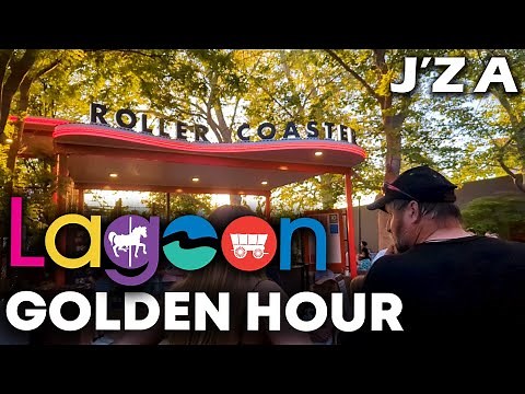 Lagoon At GOLDEN HOUR Is AMAZING! | Lagoon Amusement Park 2025 4K Vlog