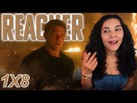 REACHER 1x8 Pie Reaction | WE SET HIM ON FIRE