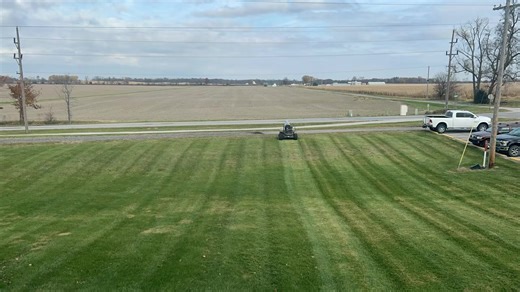 66” XCaliber laying stripes in November at the Coatesville facility. #DixieChopper #theworldsfastestlawnmower #xcaliber #timelapse #stripes #lawnstripes #stripesfordays | Dixie Chopper