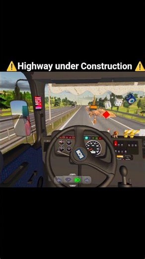 ⚠️ Highway under construction - truck simulator ultimate gameplay #shorts #trending #youtubeshorts