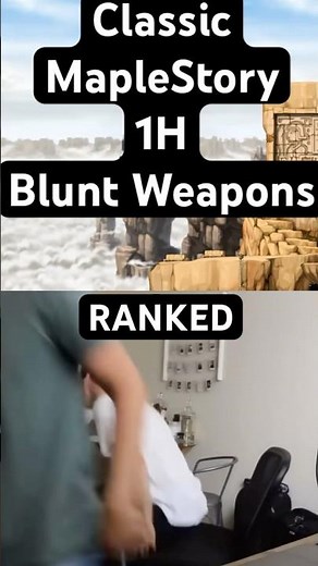 RANKING EVERY CLASSIC MAPLESTORY 1H Blunt Weapon 1-10 #tierlist #gaming #maplestory #mmorpg #shorts