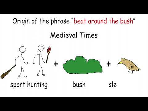 strange origin of "beat around the bush" explained
