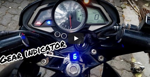 Here’s a Universal Gear Indicator that can be installed on any motorcycle [Video]