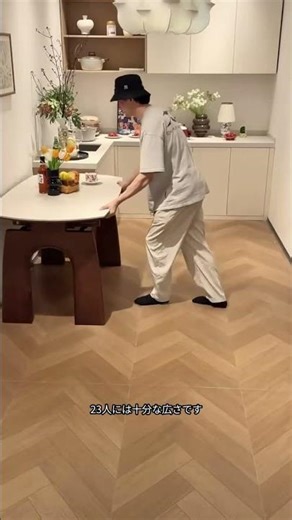 折り畳み式テーブル#丸テーブル#小户型用の重ね食卓#伸縮式食卓 #furniture #home