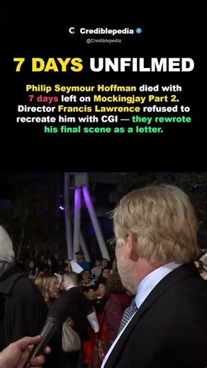 Philip Seymour Hoffman Died With 7 Days Left On Mockingjay Part 2 #shorts