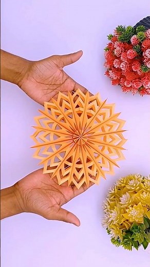 How to make paper snowflakes easy - Easy paper crafts