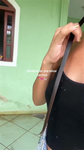 finalização pra alisar cachos #finalizandoocabelo #fitagem #cabelocacheado #cabelodossonhos #fyy