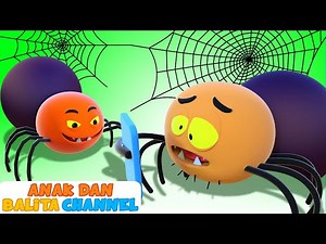 5 laba-laba lucu | Lagu Anak Anak | ABC Bahasa Indonesia