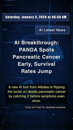 🧐👉 AI Breakthrough: PANDA Spots Pancreatic Cancer Early, Survival Rates Jump #QixNewsAI