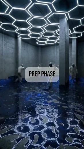 Dream Garage Transformation Neon Hexagon Lights & Epoxy Floor 🏎️💨