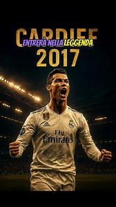 Cristiano Ronaldo - Cardiff 2017 3 giugno 2017, finale di Champions League a Cardiff. Cristiano Ronaldo trascina il Real Madrid contro la Juventus con una doppietta leggendaria, diventando l’unico calciatore della storia a segnare in tre finali diverse di Champions. Un momento epico che consacra CR7 come Re d’Europa. ⚽👑 #cristianoronaldo #CR7CristianoRonaldo #realmadridfc #juventus #championsleague #finale #Cardiff2017 #FootballLegends #GOAT #calcioepico #storiadelcalcio #EpicFootball #ronaldog