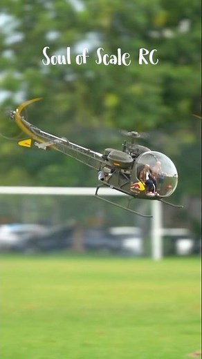 The Bell-47 #soulofscalerc #helicopterrc #rc #aviation #drone