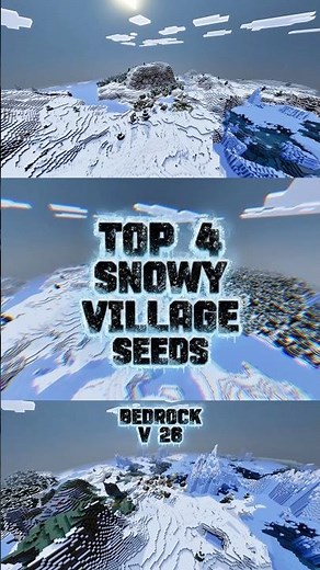 🌨️ 4 Rare Snowy Village Seeds for Minecraft Bedrock 26