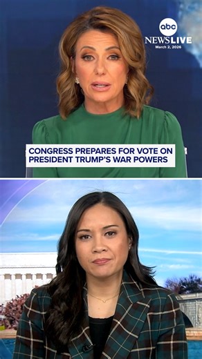 Congress is expected to vote later this week on whether to limit President Trump’s war powers following the U.S. attack on Iran. ABC News’ Christiane Cordero has the latest. | ABC News Live