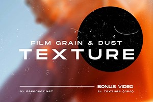 Film Grain & Dust Texture Overlay, a Texture Graphic by freeject.net