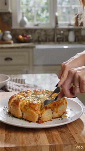 🧀 Cheesy Pull-Apart Bread Recipe | Gooey & Delicious Snack in Minutes!