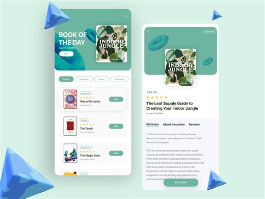 Books Store -  Mobile App Design Concept