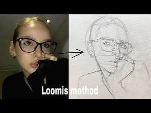 How to draw a face using loomis method