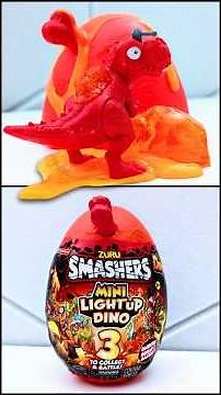 SMASHERS Mini Light Up Dino Egg (T-Rex) #smashers #zurusmashers #asmrslime #slimeasmr
