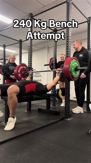 240 Kg Bench Press Attempt by Powerlifter