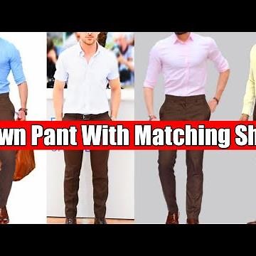 Dark Brown Pant Shirt Combination For Men || Matching Shirt With Dark Brown Pant || by Look Stylish