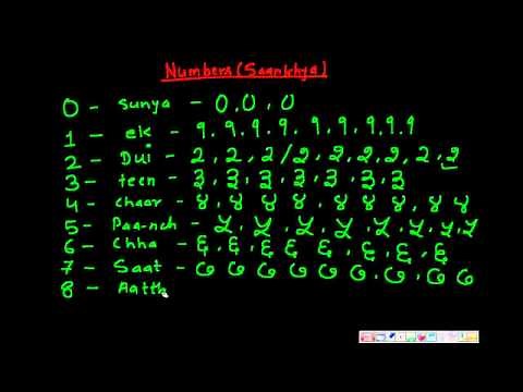 How to Speak & Write in Nepali - Numbers (0-9)