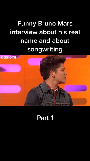 1.7K views · 110 reactions | Funny Bruno Mars interview about his real name and about songwriting. #brunomars #bruno #mars #silksonic #silk #sonic # interview #bbc #songwriting | BrunoMars Fan | Facebook