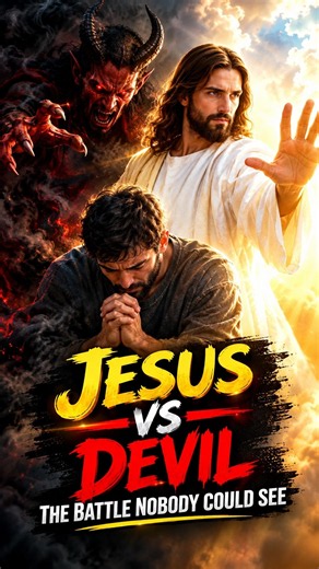 Jesus vs Devil: The Battle Nobody Could See 🙏🔥 | Jesus Is Fighting For You #jesus #god #faith
