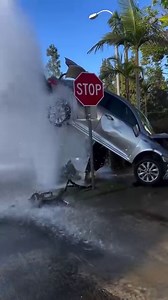Hydrant Pressure for the Win! That car is straight floating lol.. Never seen that one! Thst is some darn good pressure on the hydrant! Not all hydrants are created equal LOL Shout out to: @ocfireauthority . . . #fireman_323 . . . . . . . #firefighter #floating #car #wtf | Fireman323