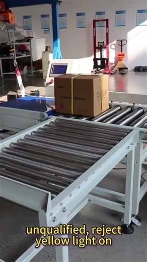 for unqualified products, the yellow light is on# checkweigher#weighingmachine# machine# manufacture