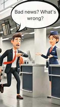 Travel English: What to Say When You Miss Your Flight (B1 Part 1) #englishforspecificpurposes