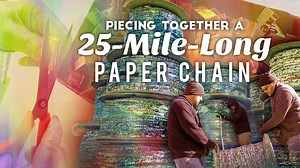 In an unsuspecting town in rural North Carolina, an astonishing feat was accomplished — a paper chain reaching nearly 25 miles in length and heavy enough to need floor reinforcement. Butch Baker, the man behind this absolutely monstrous undertaking, worked on the crafty creation over the course of 40 years! Now, the monumental creation has found a new home at Ripley’s Believe It or Not! Read more about this crafty feat here: https://bit.ly/3luINz6 | Ripley's Believe It or Not!