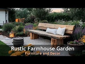 Charming Garden Furniture And Decor for a Cozy Farmhouse Look.