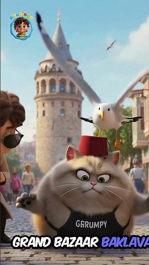 Baklava Song 🥮 | Ayazingo & Grumpy Cat’s New Adventure | Fun Turkish Dance for Kids #ayazingo